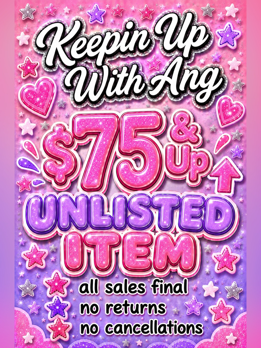 $75 & Up Unlisted Item (ORIGINAL)